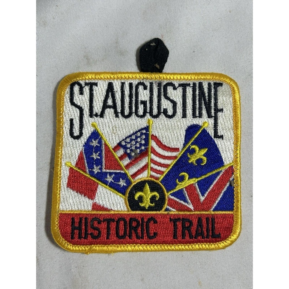 Patch St. Augustine Historic Trail c1960 Flags Hike Historic District BSA 3x3"